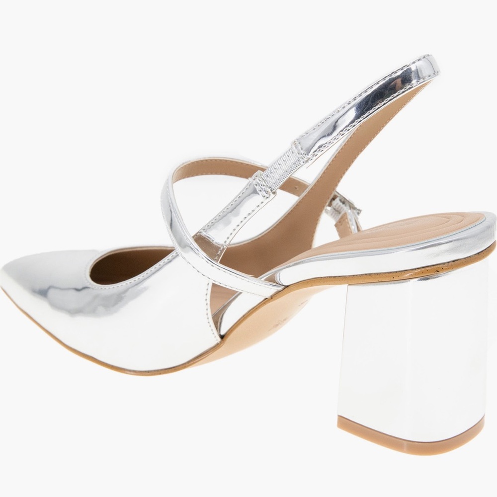 BCBGeneration Metallic Slingback Heels - Picture 2 of 4